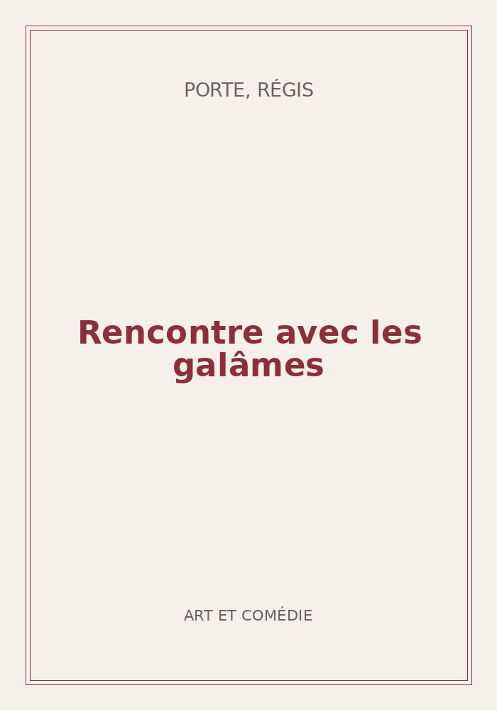Couverture de « Rencontre avec les galâmes »