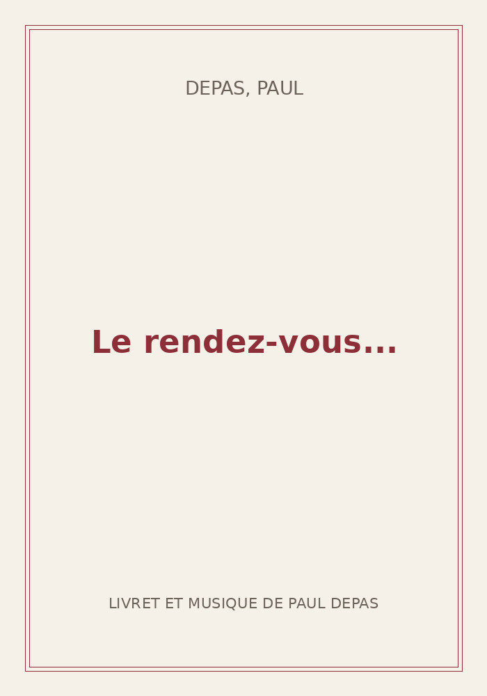 Couverture de « Le rendez-vous... »
