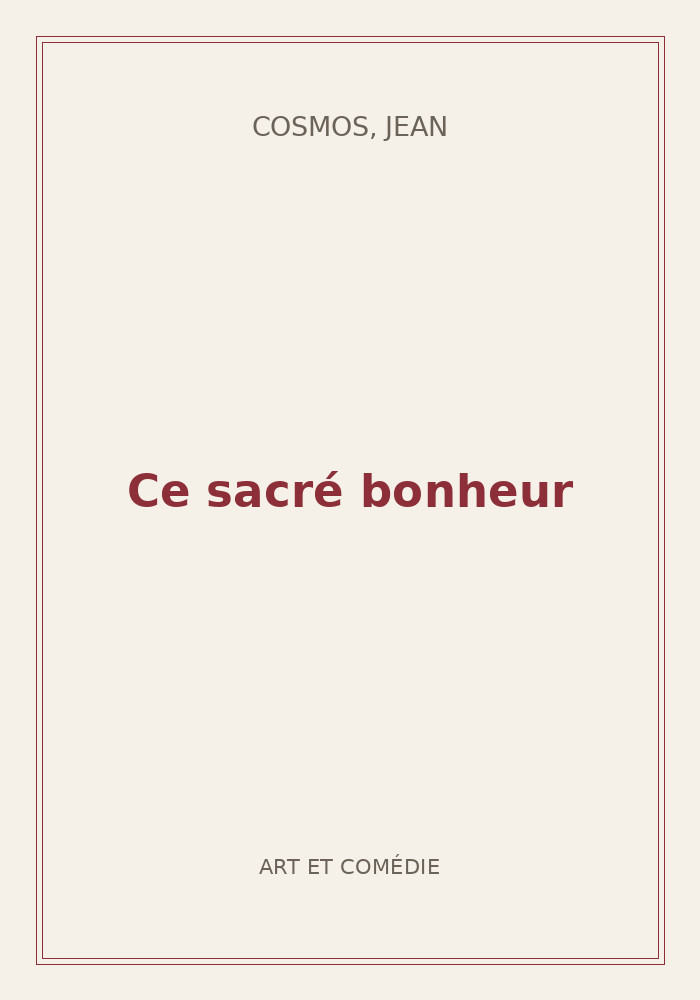 Couverture de « Ce sacré bonheur »
