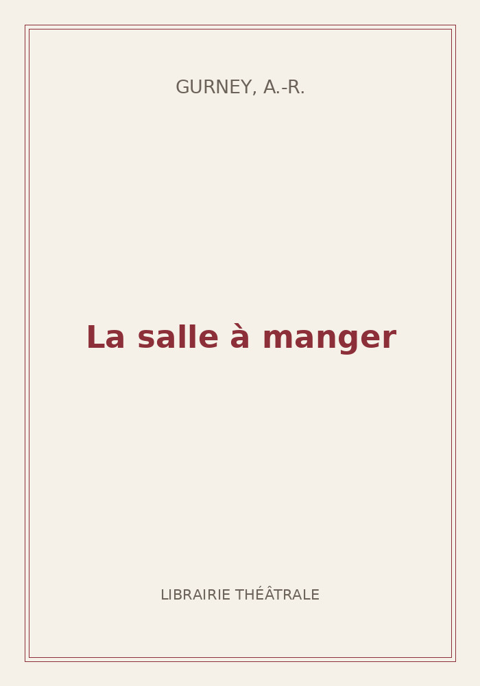 Couverture de « La salle à manger »