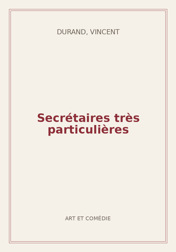 Couverture de « Secrétaires très particulières »