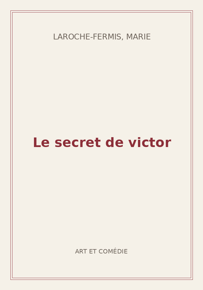 Couverture de « Le secret de victor »