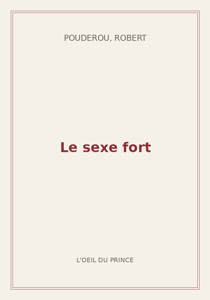 Couverture de « Le sexe fort »