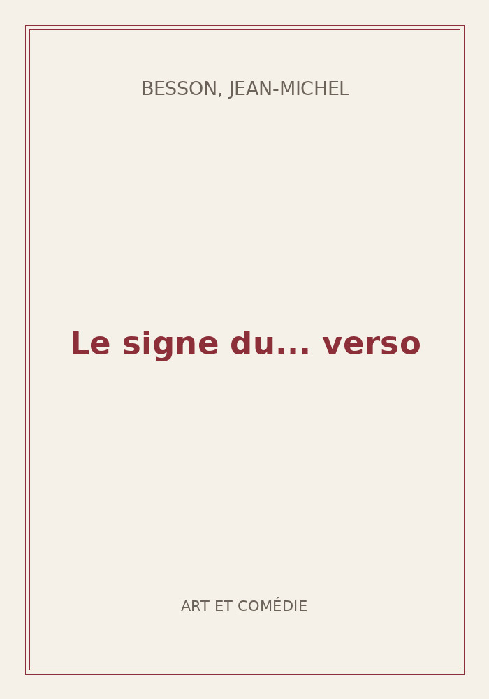 Couverture de « Le signe du... verso »