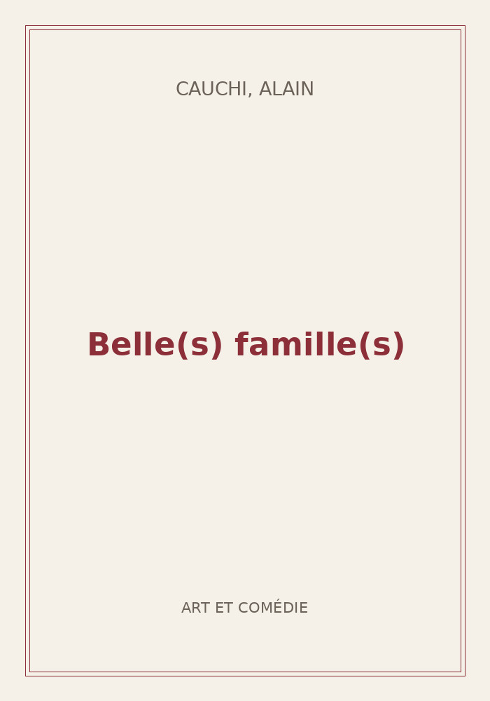 Couverture de « Belle(s) famille(s) »