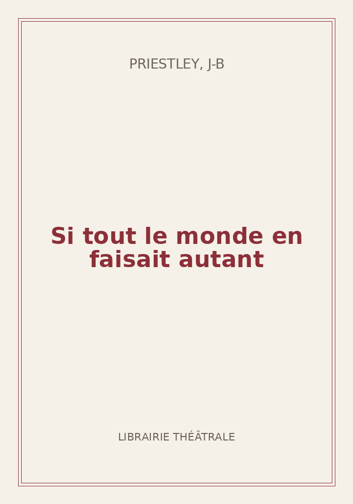 Couverture de « Si tout le monde en faisait autant »