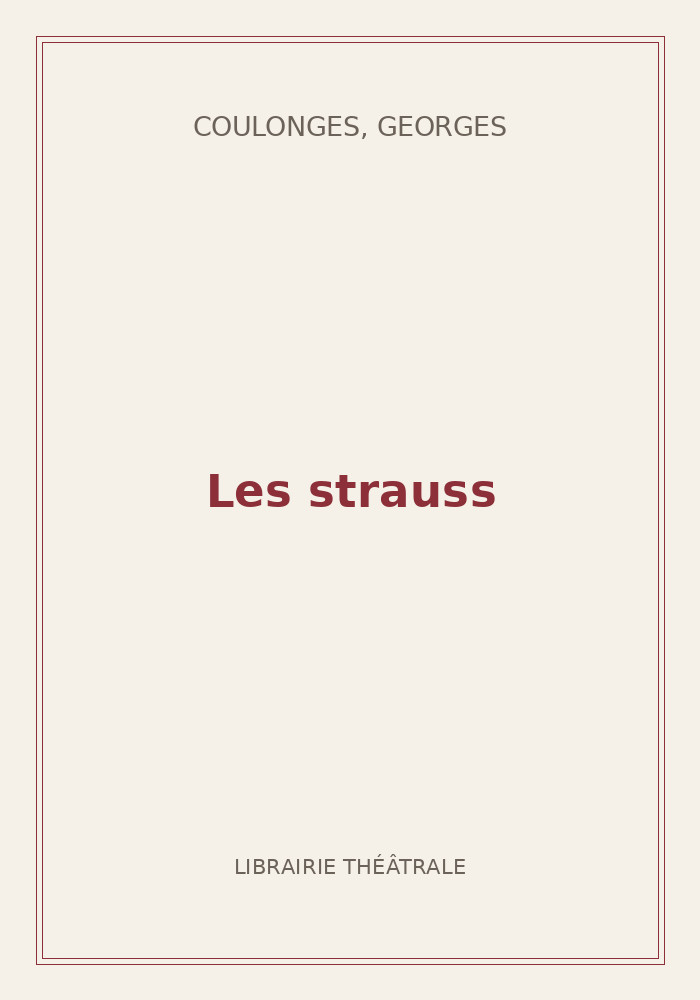 Couverture de « Les strauss »