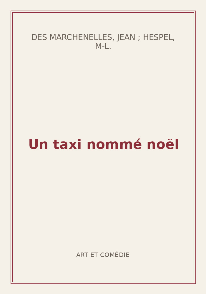 Couverture de « Un taxi nommé noël »