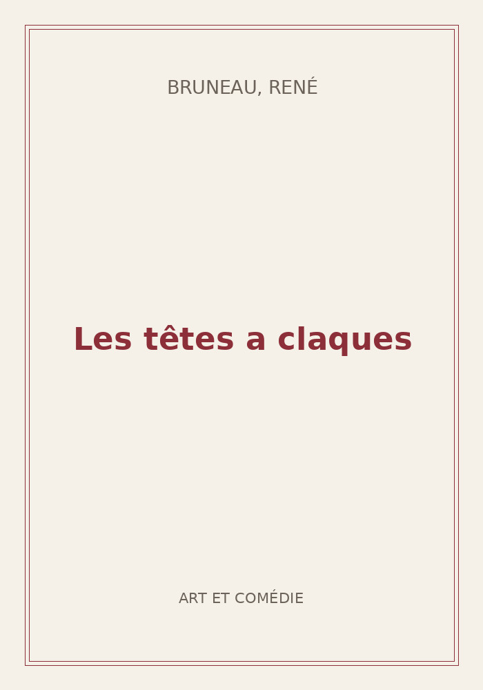 Couverture de « Les têtes a claques »
