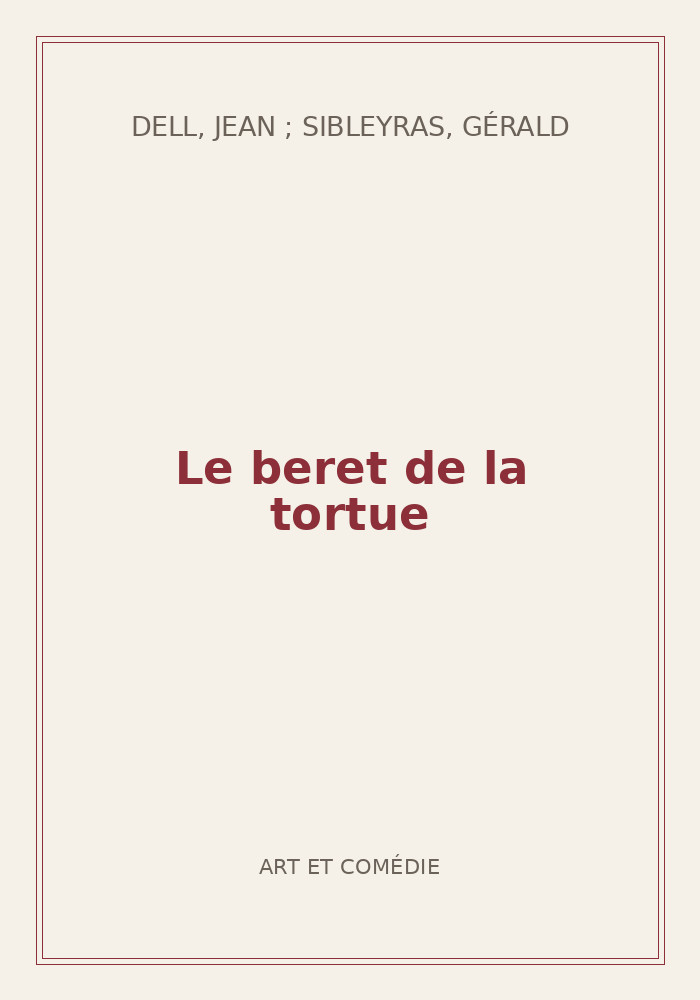 Couverture de « Le beret de la tortue »