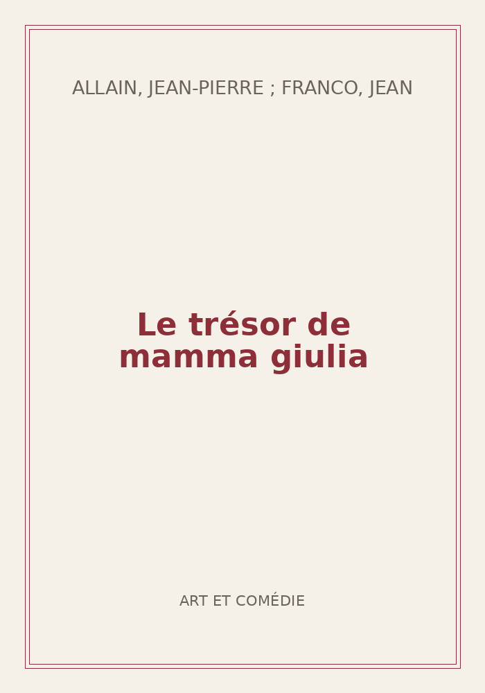 Couverture de « Le trésor de mamma giulia »