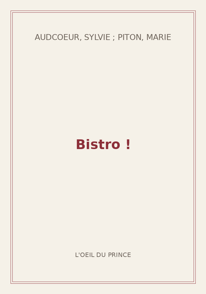 Couverture de « Bistro ! »