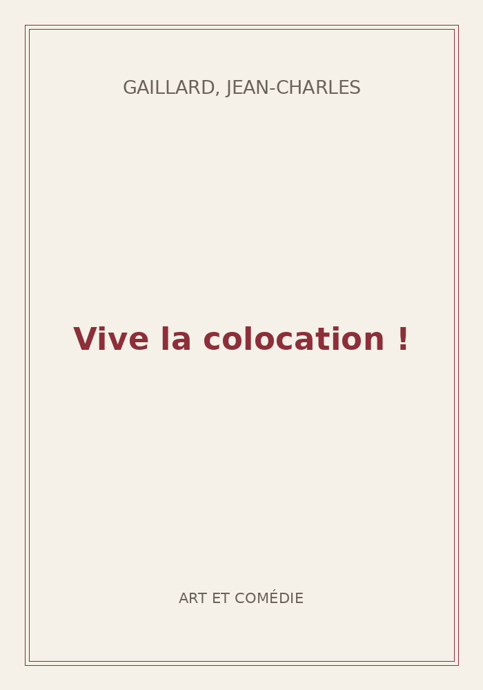 Couverture de « Vive la colocation ! »