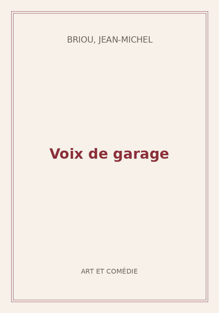 Couverture de « Voix de garage »